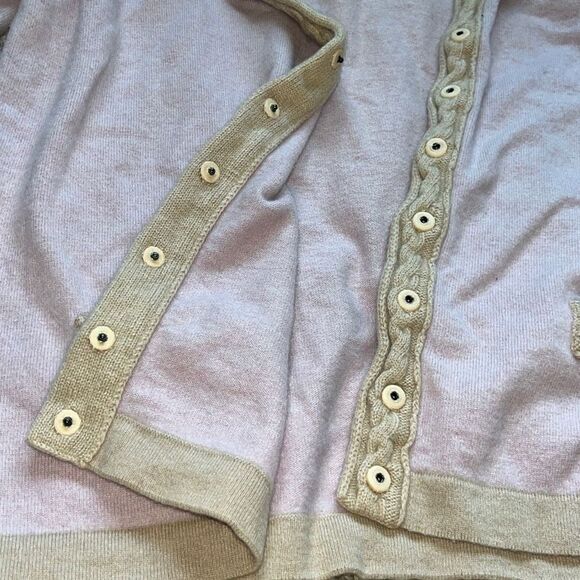 Beautiful Vintage Escada Pink And Tan Sweater Wool Cashmere Silk Blend Italy Siz - Picture 11 of 14